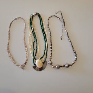 Three Unique Vintage Necklaces